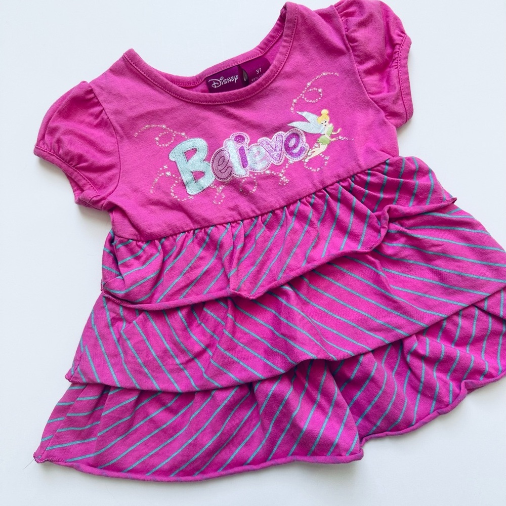 Y2K Disney Pink Striped Tinkerbell Top